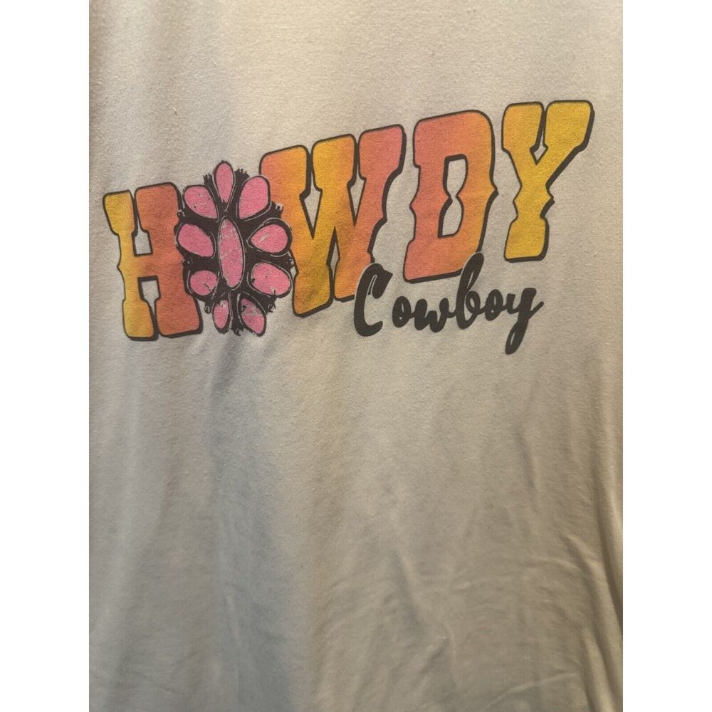 Daisy Rae Howdy Partner Graphic Tee Women’s M - Picture 2 of 5